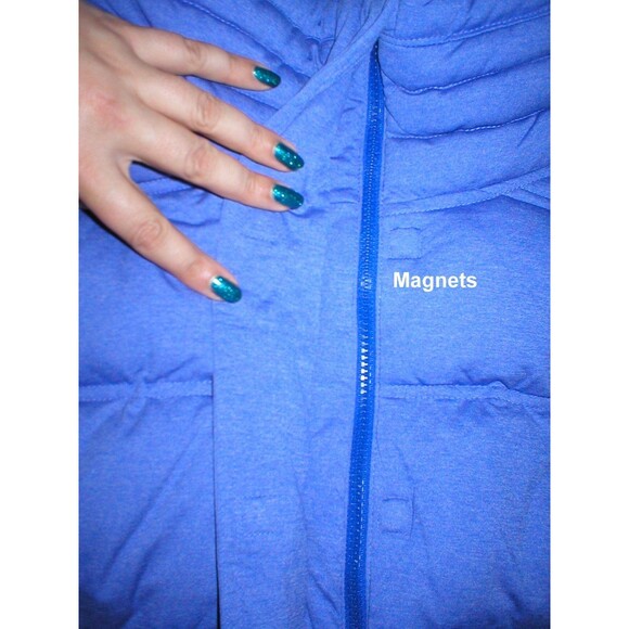 NWT Athleta $148 Womens Heather Purple Vest Detachable Hood M Warm Puffer Cozy - Picture 11 of 12